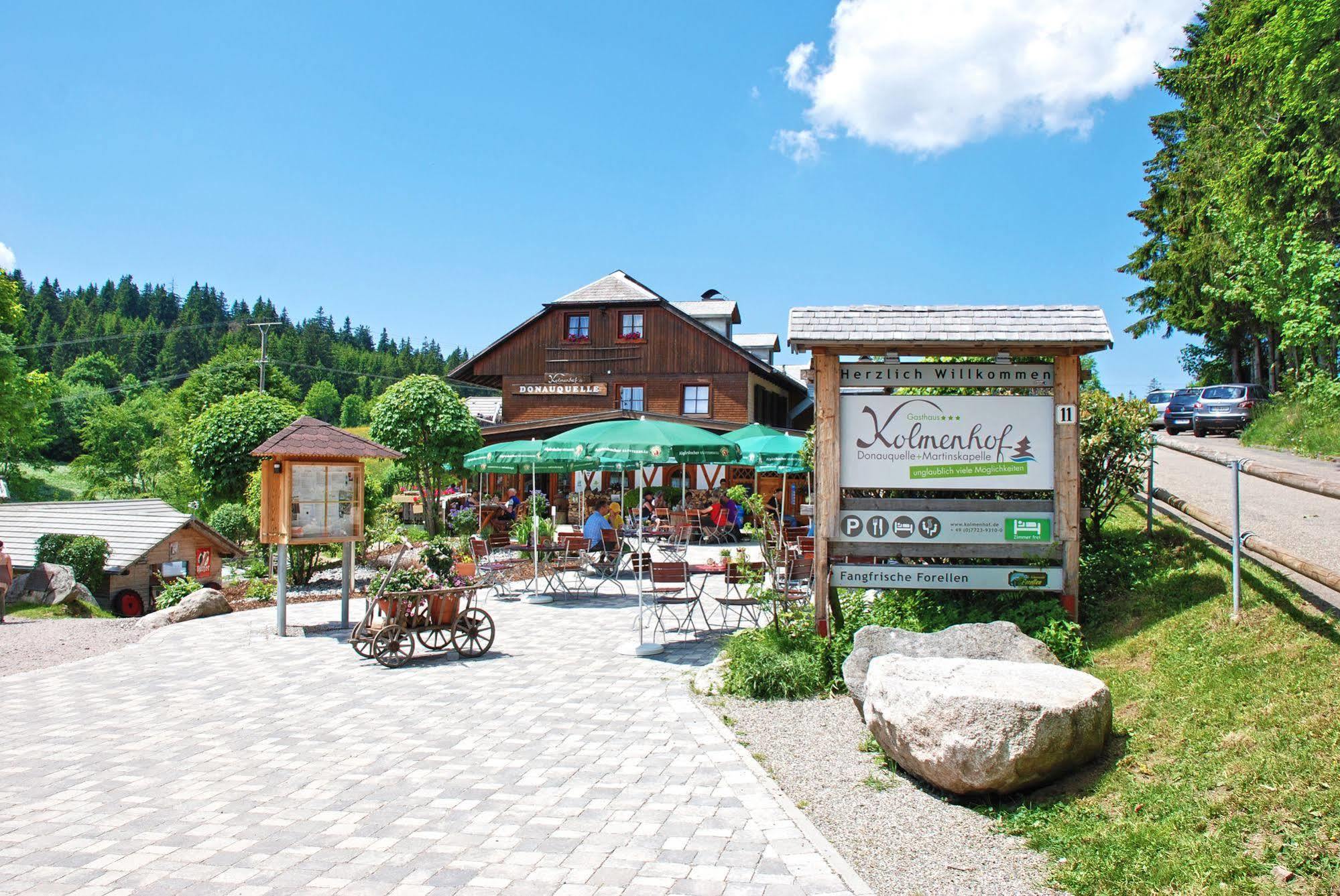 Hoehengasthaus Kolmenhof An Der Donauquelle Furtwangen Bagian luar foto